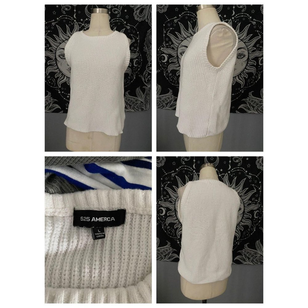 525 America Knit Tank Sweater Large